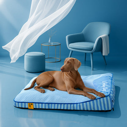 Extra großes kühlendes waschbares rechteckiges orthopädisches Hundebett - haustierfreundliches Schlafzimmer