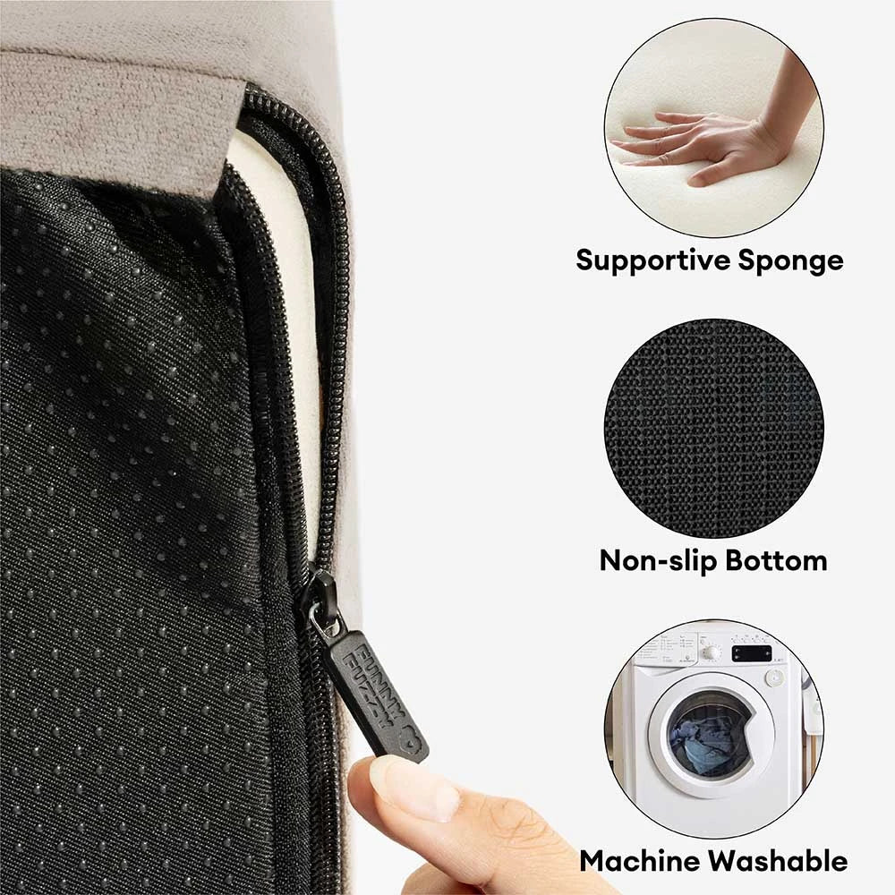 Chenille Extra Breite Rutschfeste Abnehmbare Schwamm Haustiertreppen - Haustierfreundliches Schlafzimmer