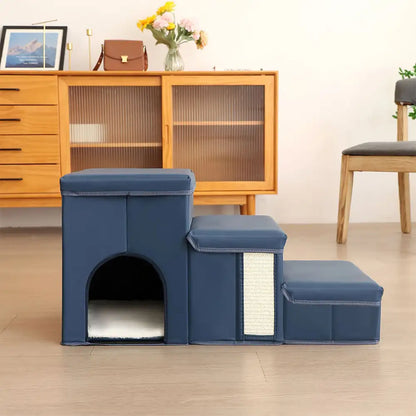 Arthritis-freundliche multifunktionale faltbare rutschfeste Hundetreppe mit Stauraum und Wohnung