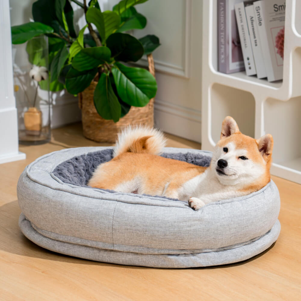 Donut Orthopädisches Hundebett - Haustierfreundliches Schlafzimmer