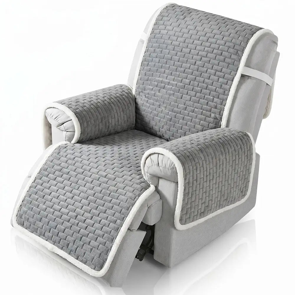 Einkabinen-Plüsch-Rutschfester Bürostuhl-Schutz & Relax-Sofabezüge mit elastischen Riemen